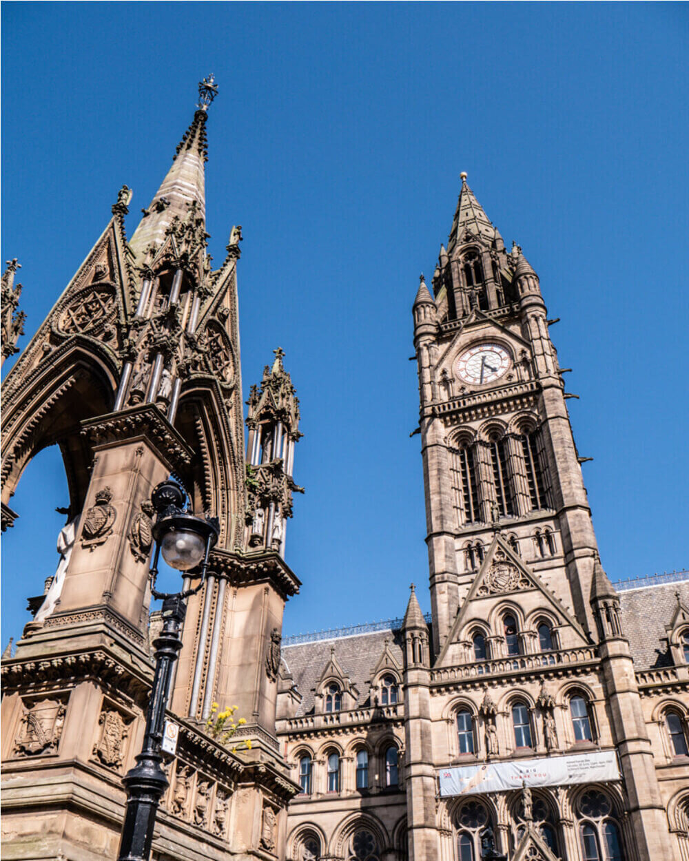 Manchester’s Town hall bell tower 