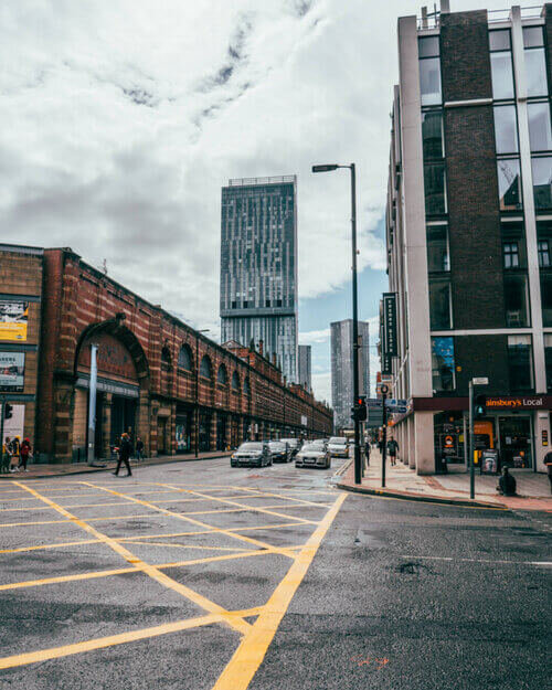 Iconic photography spot by Deansgate in Manchester