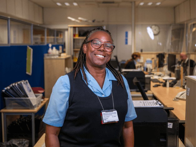Young airport admin worker captured as part of Manchester Airport’s Return to Travel campaign 
