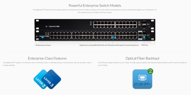 EdgeSwitches are more focused on CLI management and advanced features.