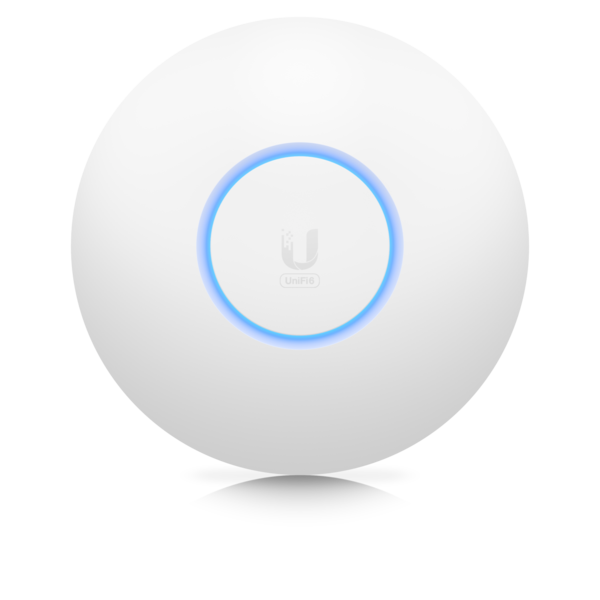 Front of the UniFi 6 Lite -- Note the "UniFi 6" branding