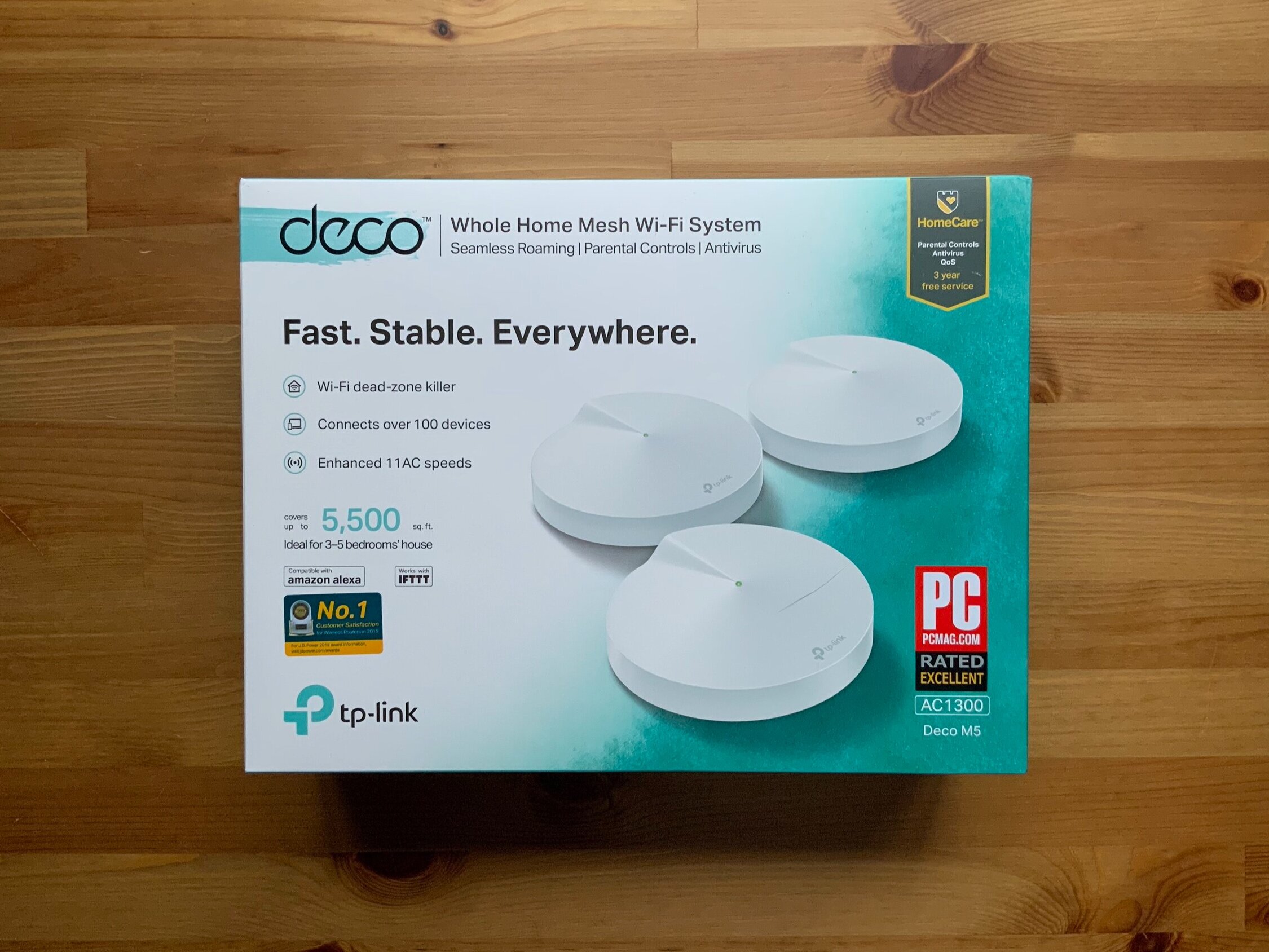  TP-Link Deco Mesh WiFi System(Deco M5) –Up to 5,500 sq