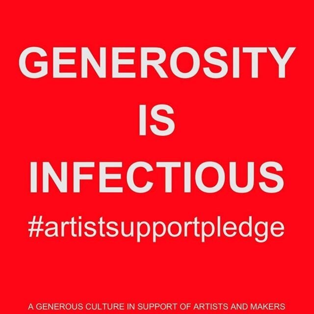 I&rsquo;m signing up to the @Artists Support Pledge instigated by Matthew Burrows. It&rsquo;s a great, simple idea. Artists are posting images of their work here on Insta which they are willing to sell for no more than &pound;200 each (not including 
