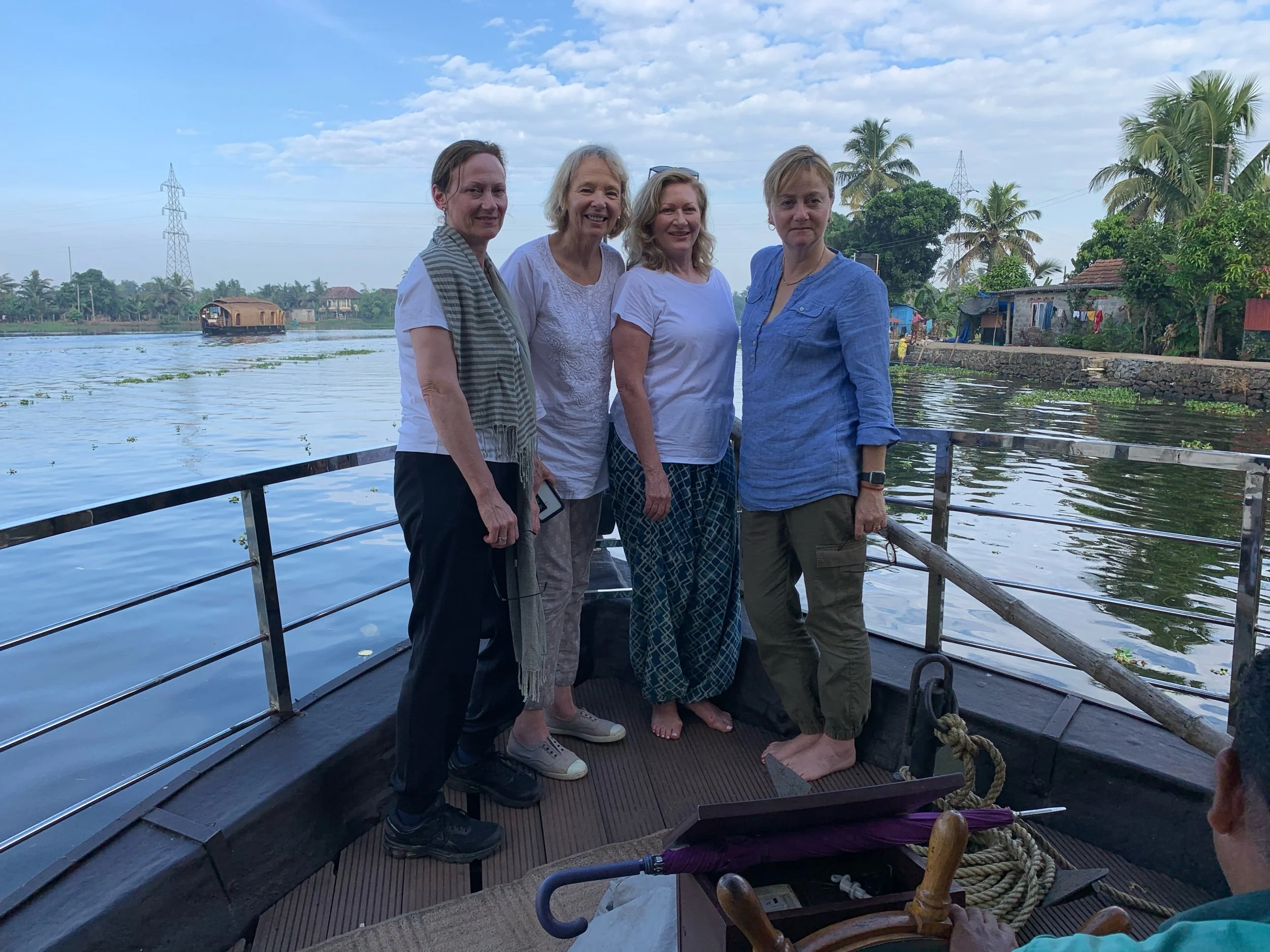 Earlier river trip - backwaters, Kerala, 2020.
