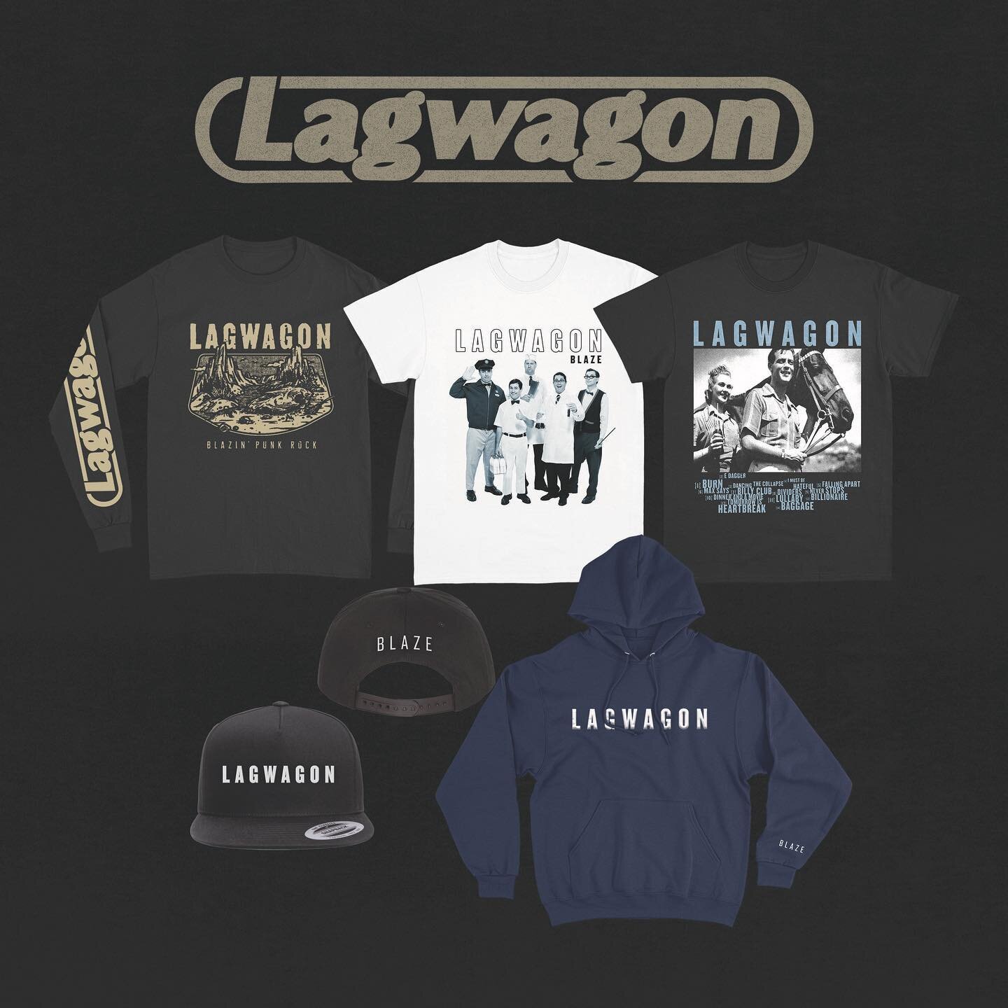 Happy Birthday to our album Blaze! 🎉🎉🎉 20 years ago we released Blaze into the world, so to celebrate this momentous occasion we're dropping a very limited release of Blaze merch items. Visit our US store (https://us.lagwagon.com), don't sleep on 