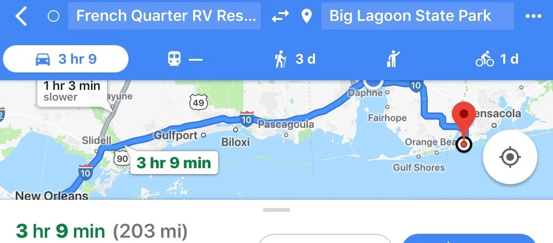 Today’s travels.