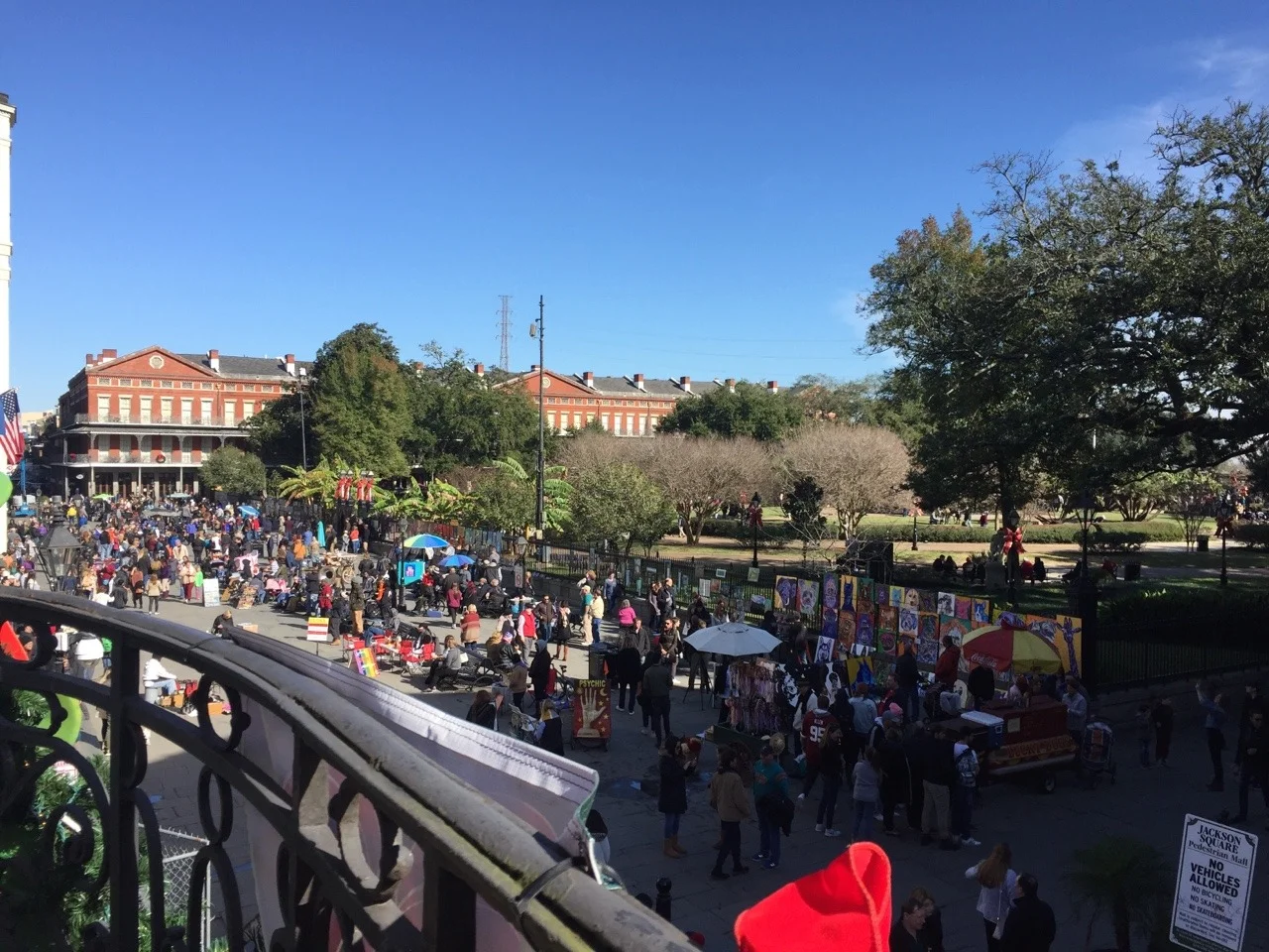 View from Tableau over Jackson Square.