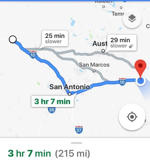 Junction, TX to Schulenburg, TX