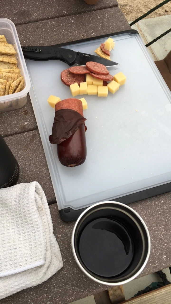 Camping dinner
