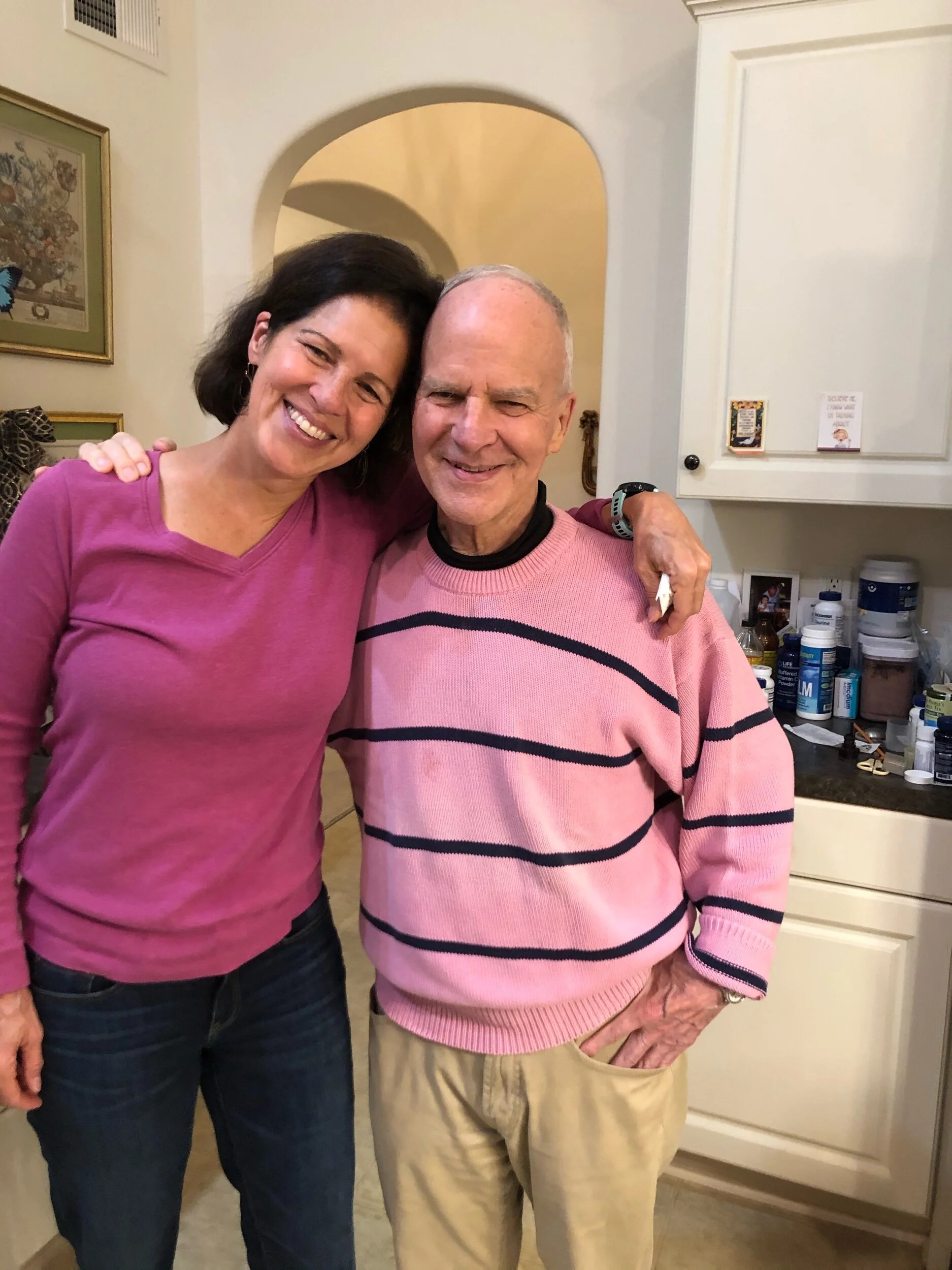 Robin and Fred, her Dad.