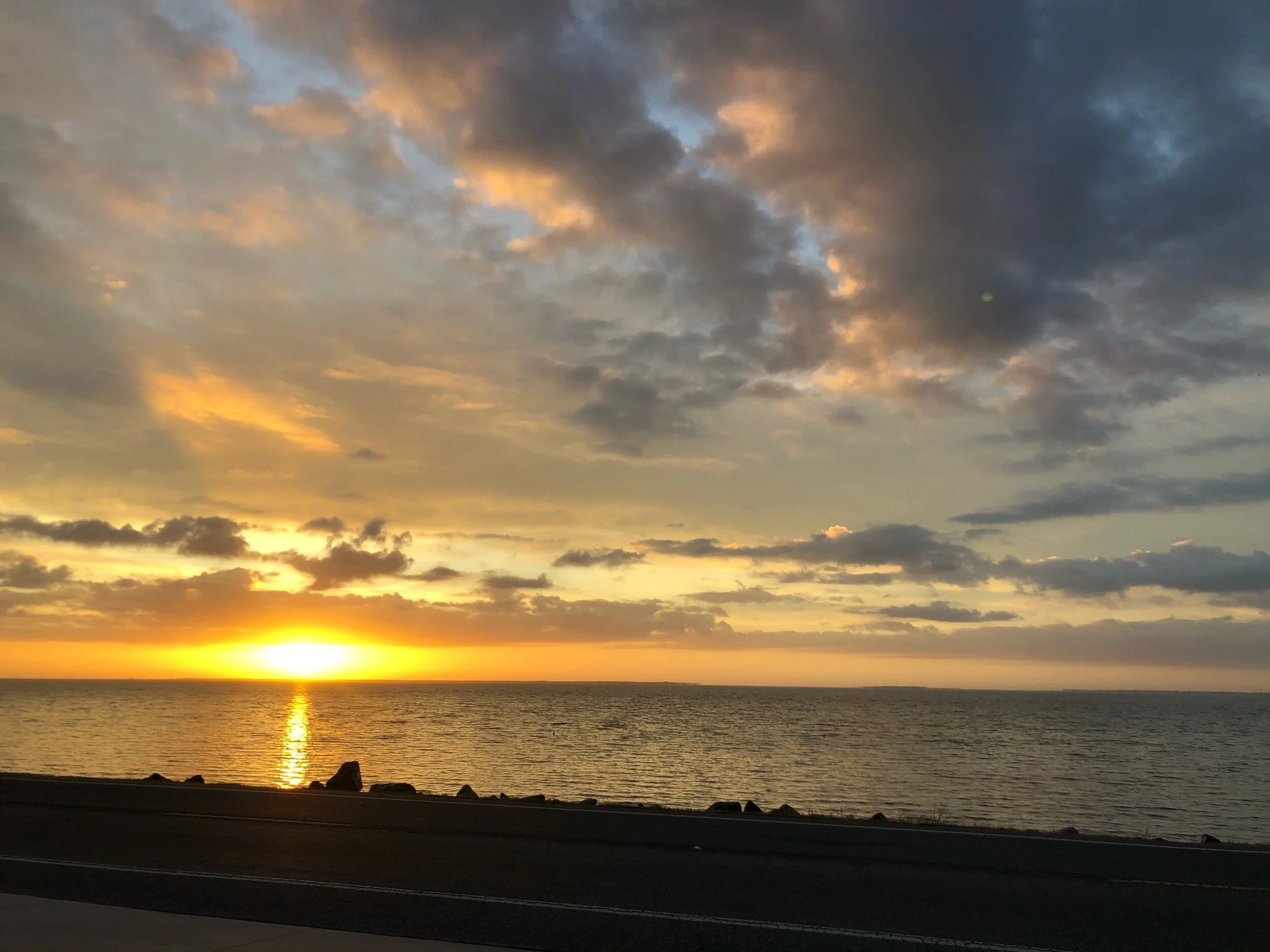 Sunrise from our RV site.