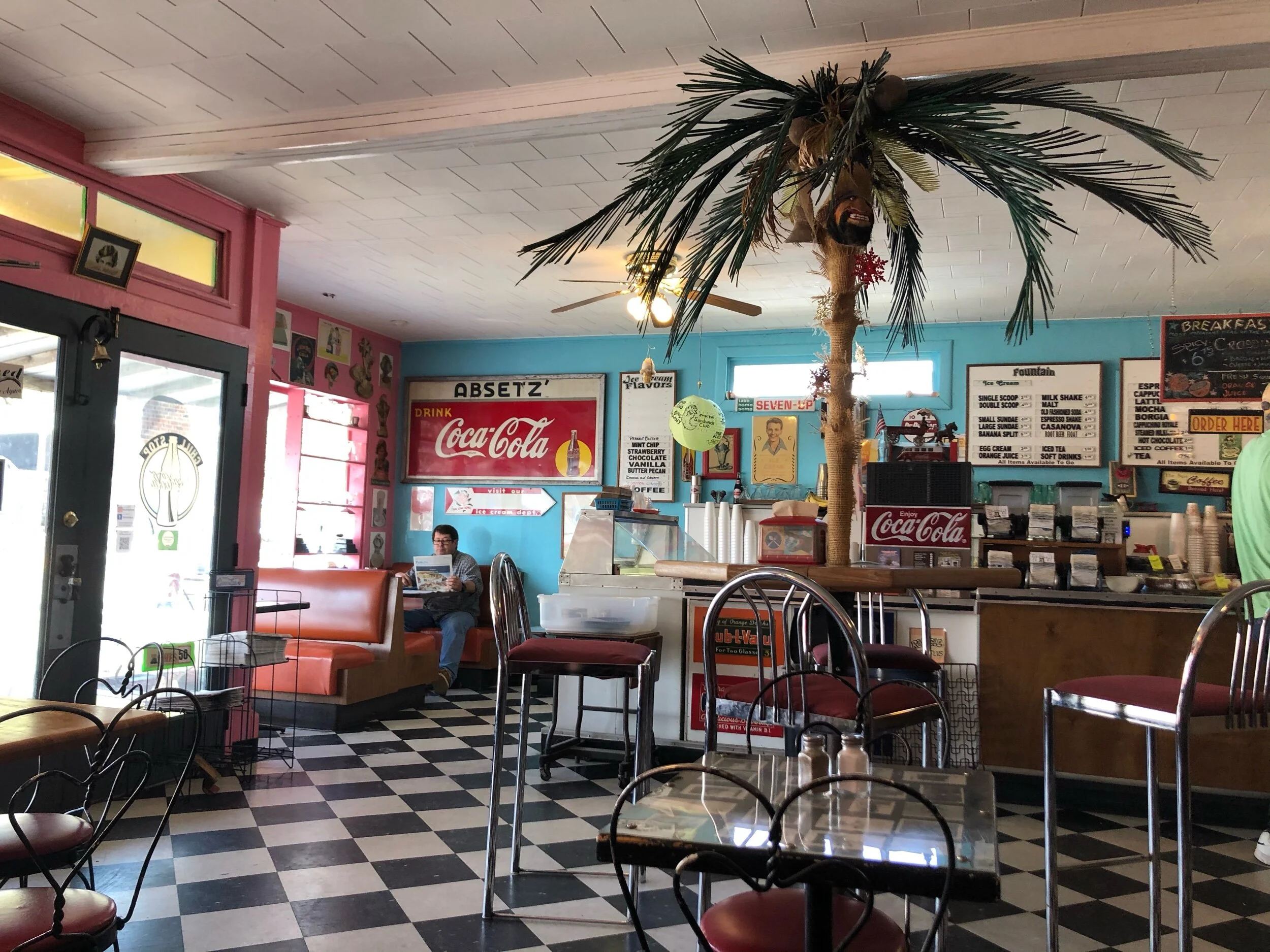 Funky little café down the road in Carrabelle.