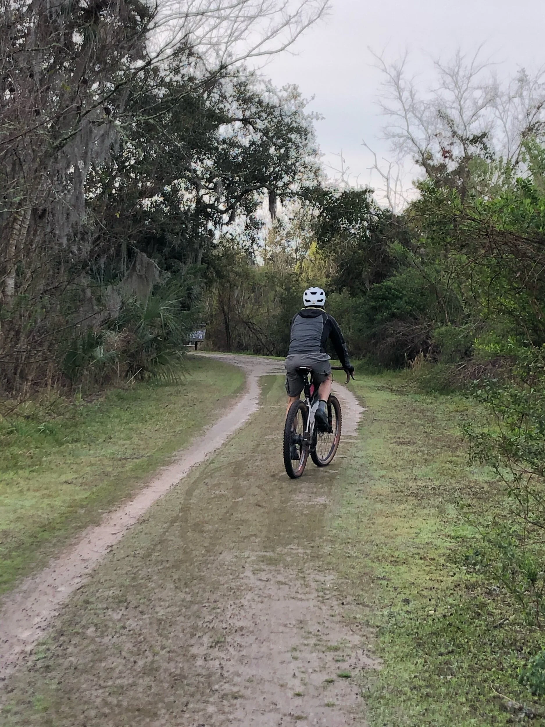 Egan’s Creek Trail. Watch out for water moccasins, said Gary!
