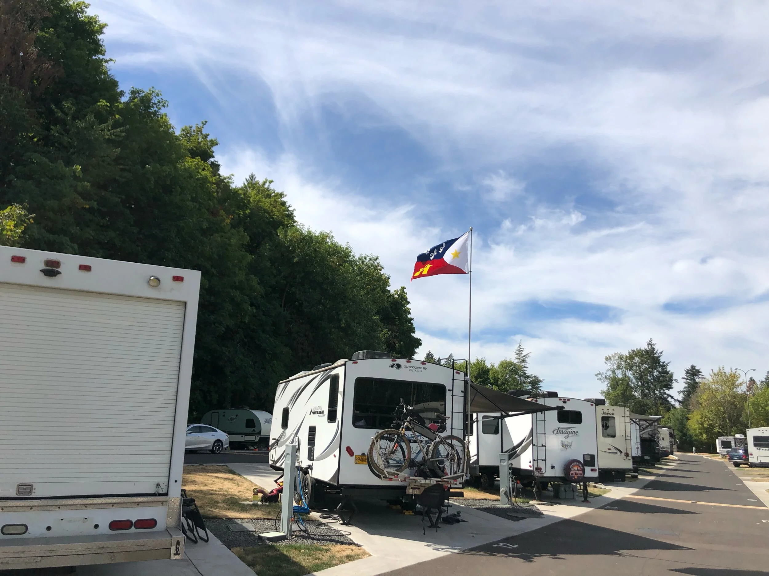 Our Acadiana flag flies high in honor of our Louisiana family.