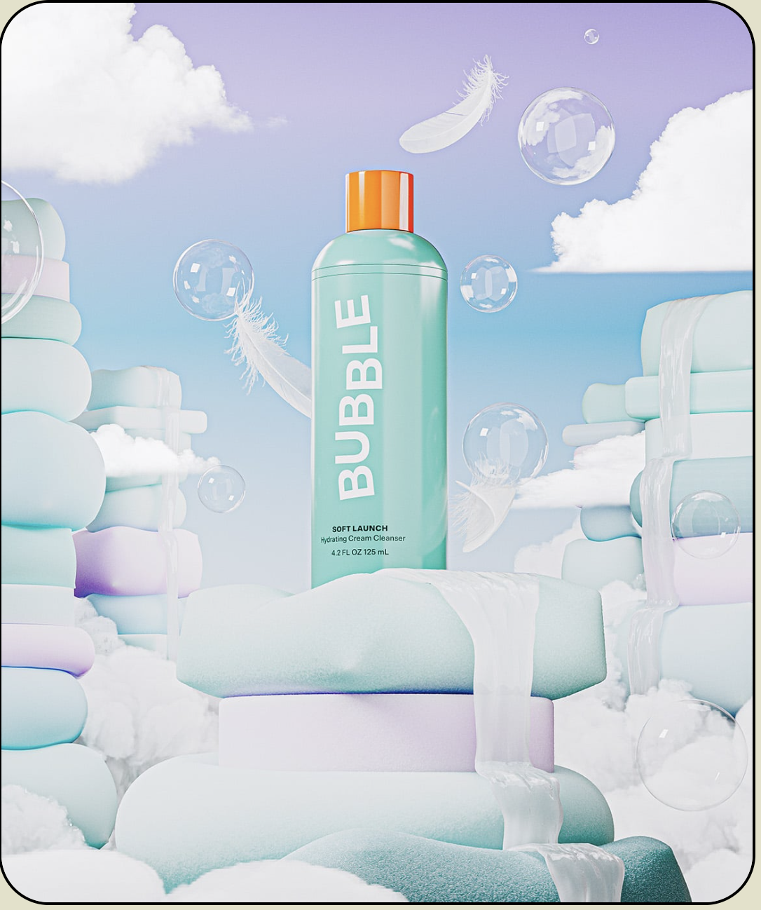 $11 Bubble Soft Launch Hydrating Cream Cleanser, 4.2 oz (Regular price $17+)