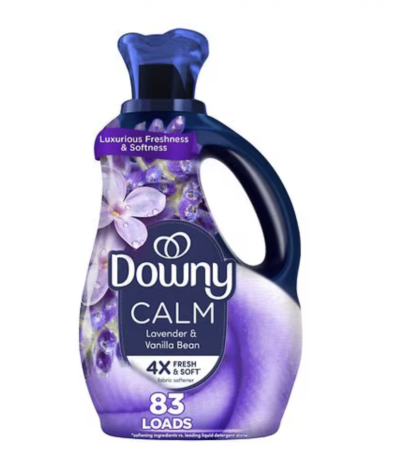 $8 Downy CALM Fabric Softener Liquid Lavender and Vanilla Bean, 56 oz (Regular price $12.99)