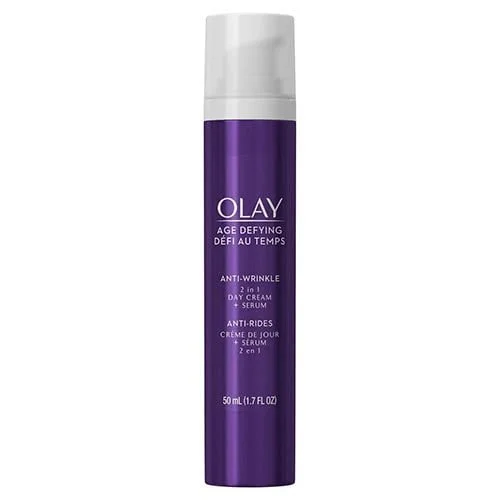 $9 Olay Age Defying Anti-Wrinkle 2-in-1 Day Cream Plus Face Serum 1.7 oz (Regular price $14.99+)