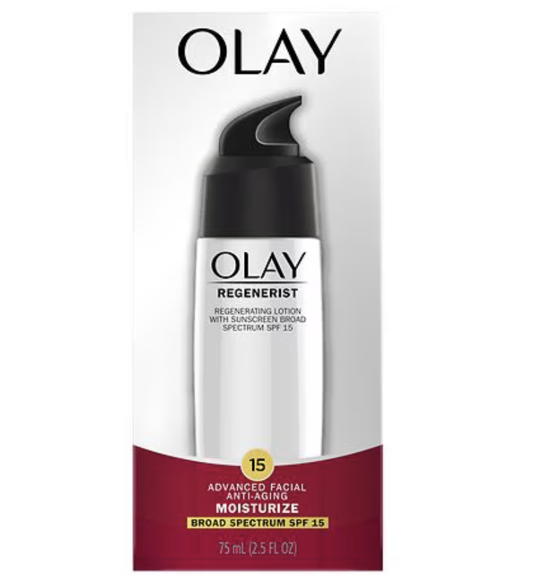 $16 Olay Regenerist Regenerating Face Lotion w/ Sunscreen, SPF 15 Broad Spectrum, 2.5 fl oz (Regular price $34.99)