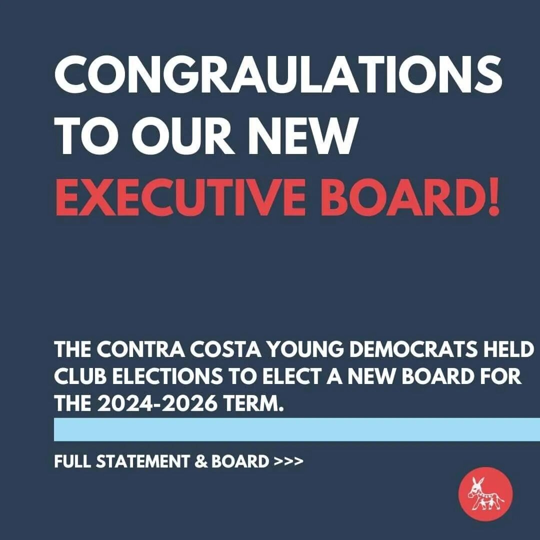 We want to congratulate our newest executive board and look forward to new perspectives and valuable insight from our newest members as we continue our commitment to creating a bloc of young voters who will elect Democrats and support our own Young D