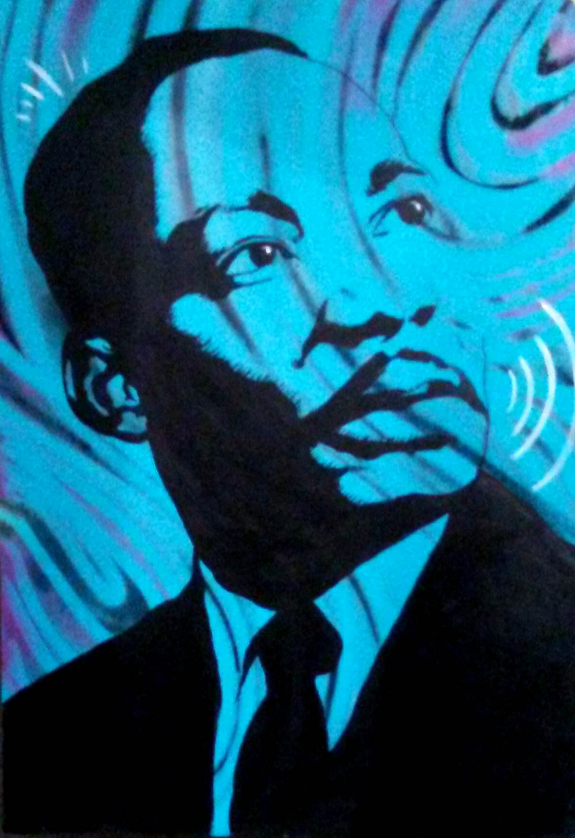  Martin Luther King Jr. artwork for Westside Park’s Black History Month. 
