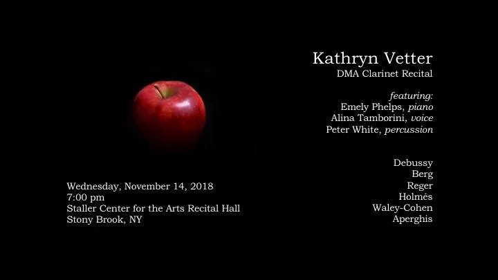 Sputter Box Performs on Kathryn Vetter, DMA Clarinet Recital