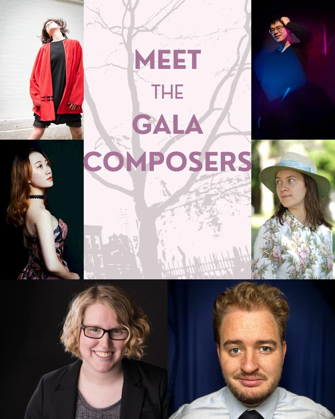 Let's hear it for the composers of the music on this year's gala! 

Join us at Tenri Cultural Institute on Saturday, May 30th. Doors at 7:00pm, Show at 7:30pm. There will be food, drinks, raffles, merriment, and of course MUSIC! This year&rsquo;s gal