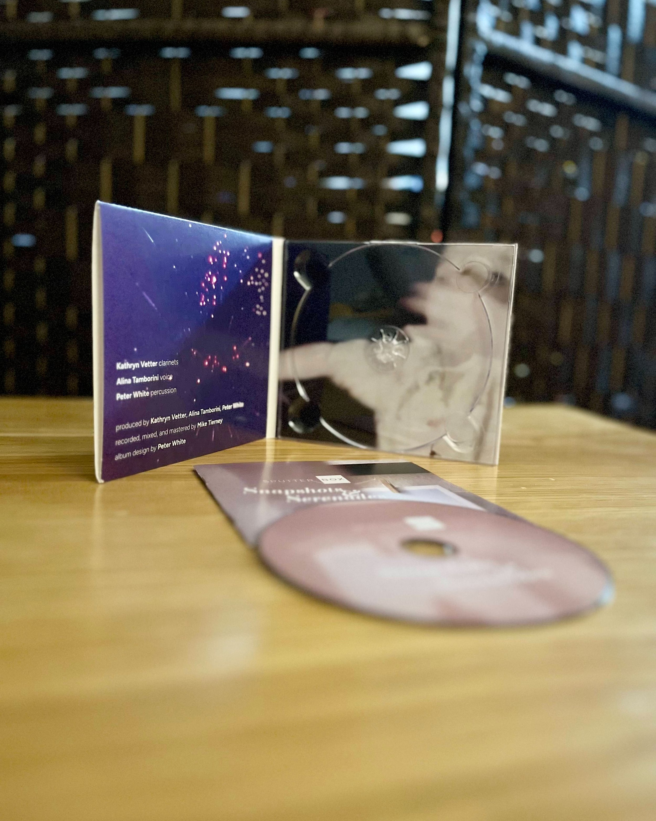 A snapshot of what we've been making.
A serenade you can take home.
💿
After years of collaborating, rehearsing, performing, recording, editing, mixing, mastering, and coordinating, Snapshots and Serenades is TANGIBLE!
💿
Physical CDs are available t