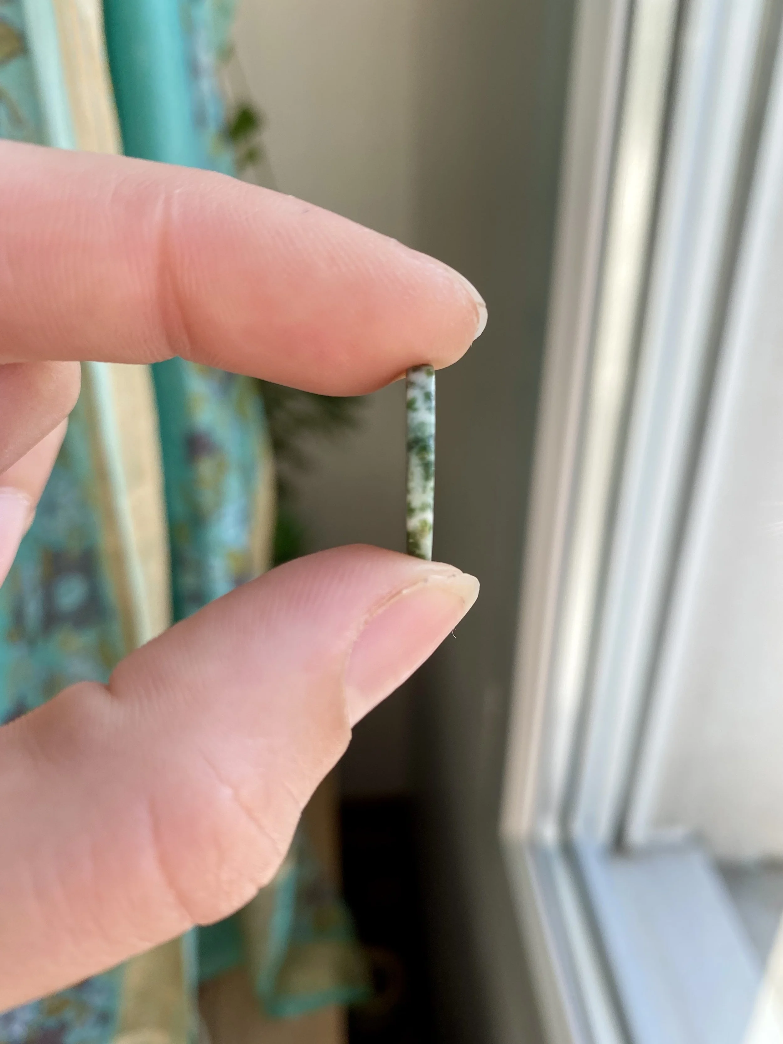 13x18mm Moss Agate Flat Oval Cabochon — Abbey Road Collection