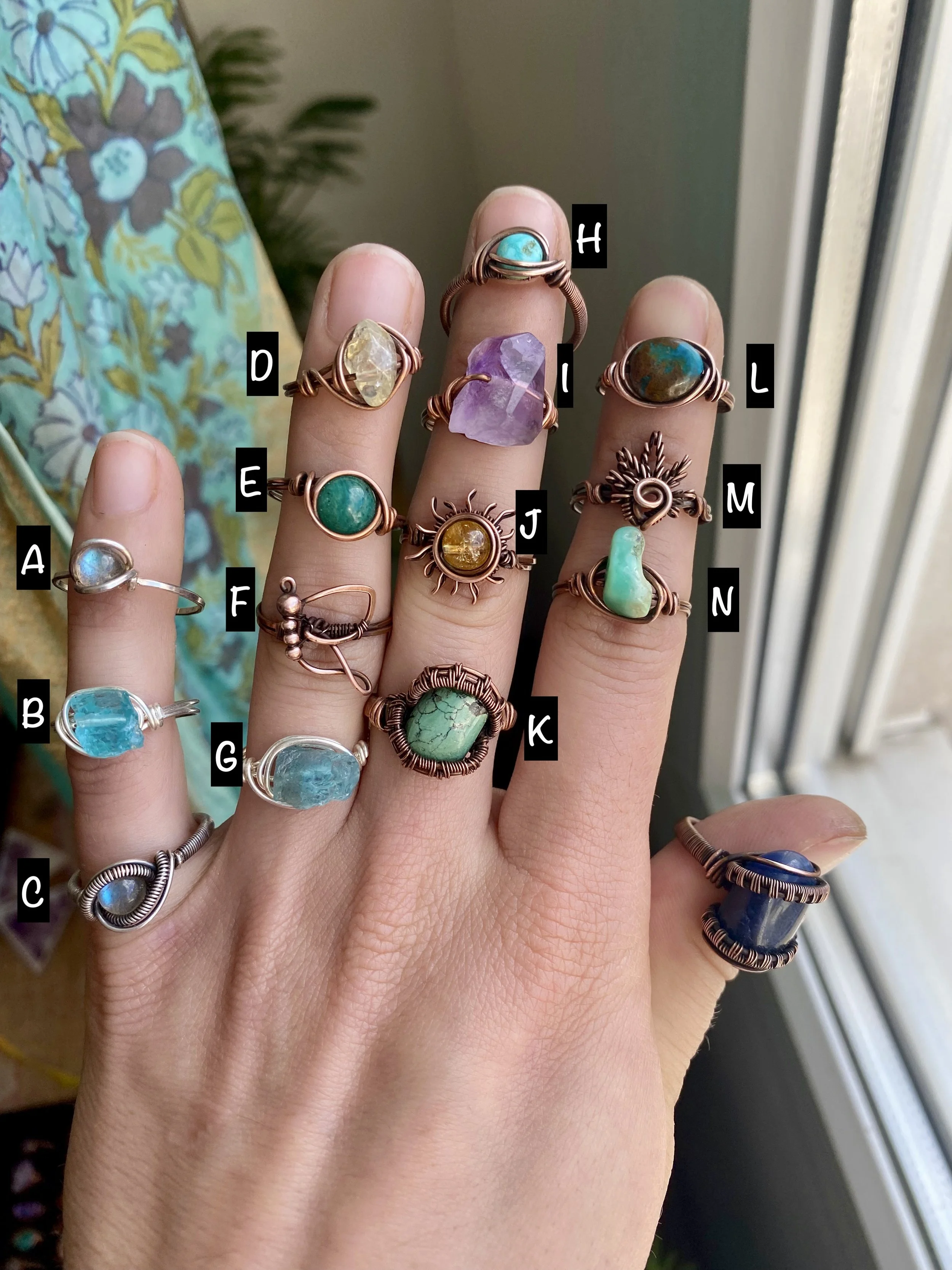 Kingman Ring Size 8 - Native American Turquoise Jewelry  Beautiful size 8 ring main image 1