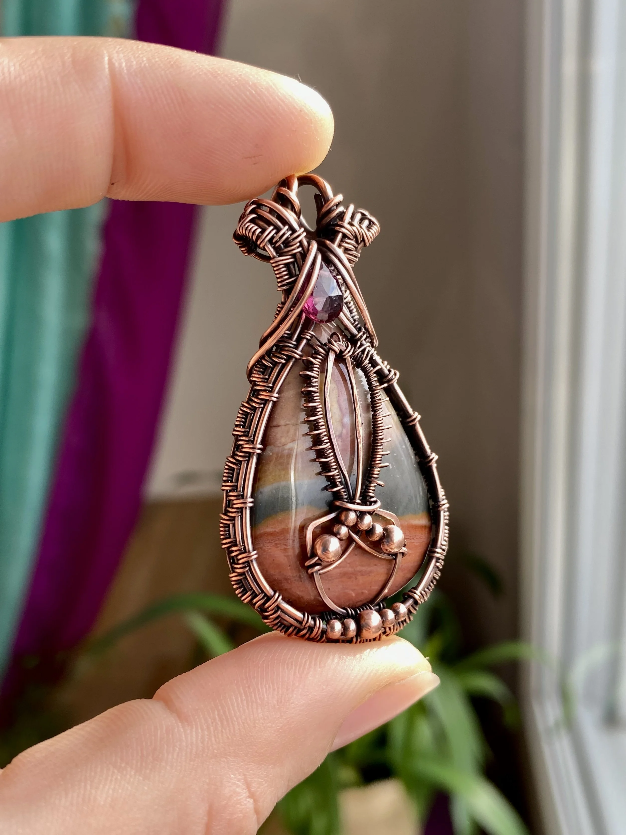 Crazy Cactus Lady // American Picture Jasper & Garnet  Abbey Road  Collection