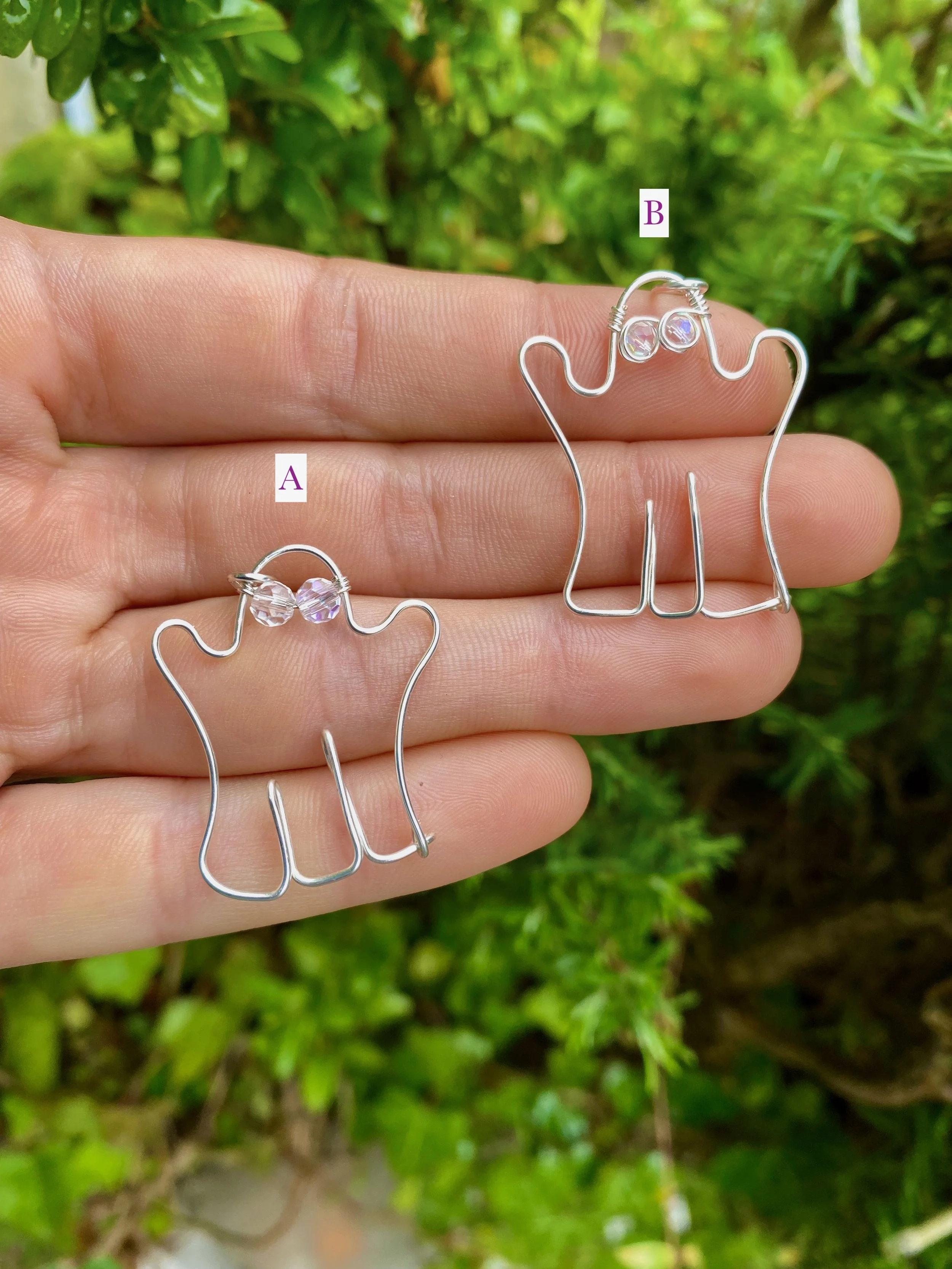 Cute Silver Plated Ghost Pendant