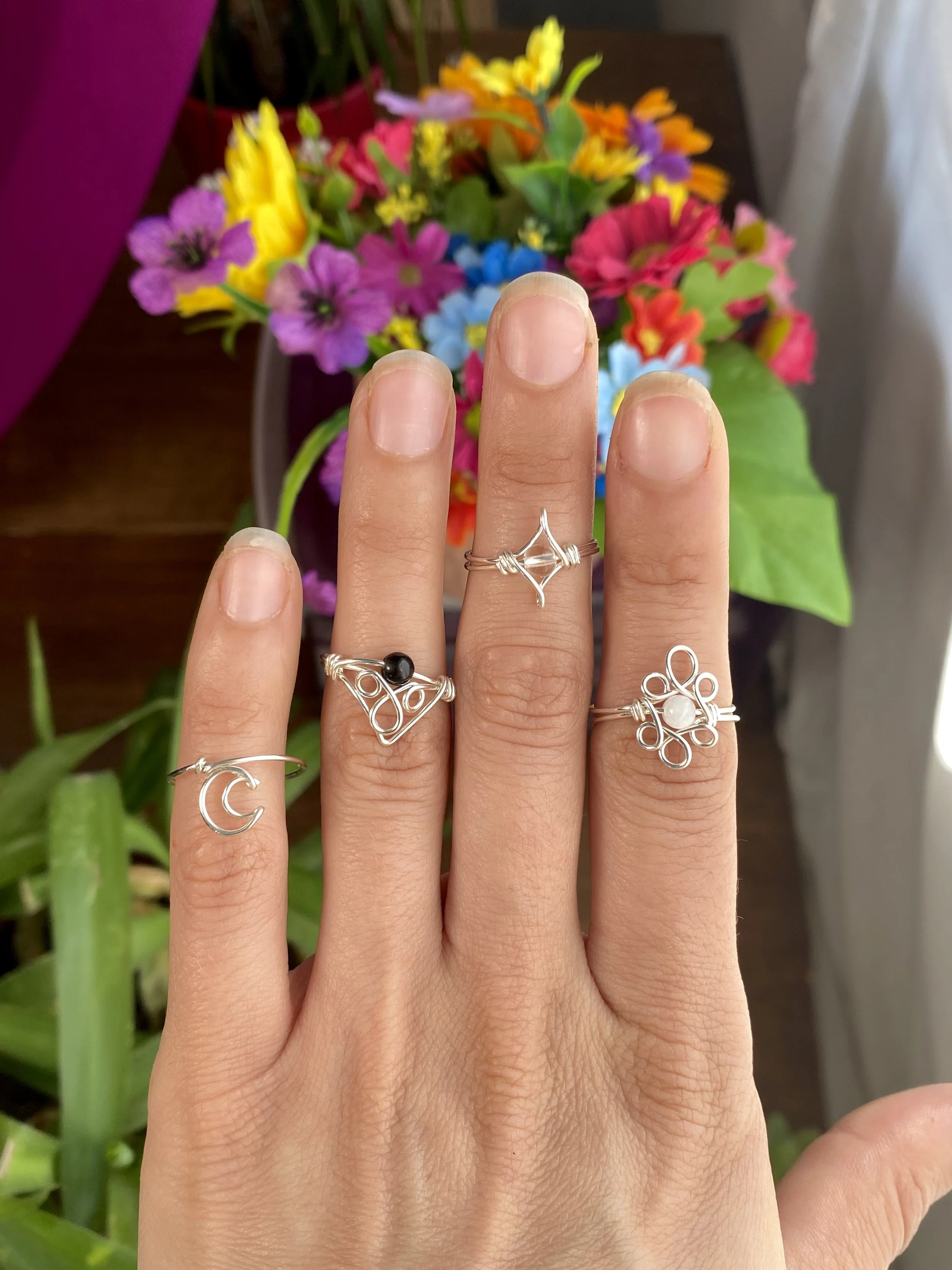 Silver Plated Rings ( Sizes 5 1/2 - 8)