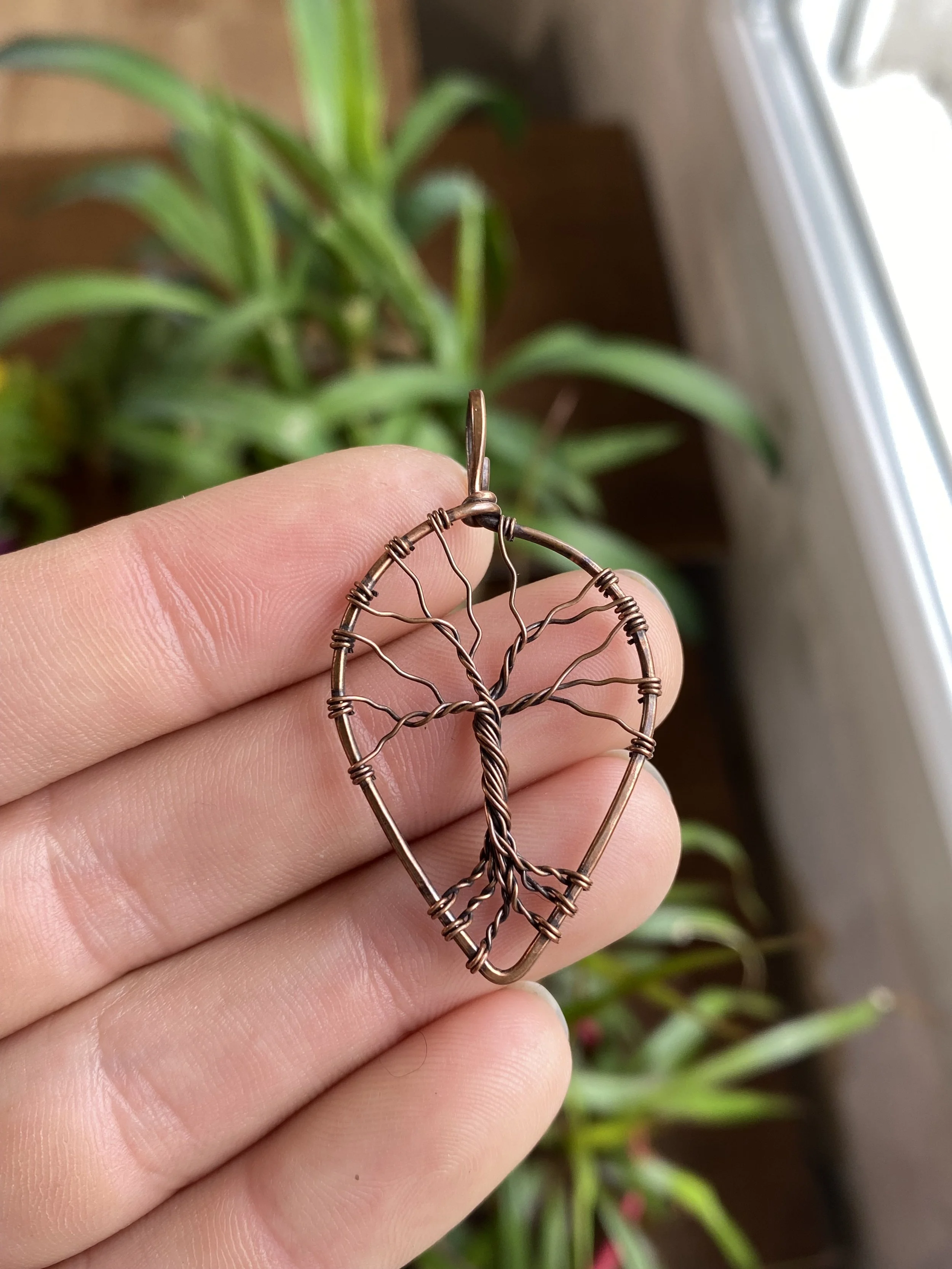 Copper Wire Tree of Life Pendant