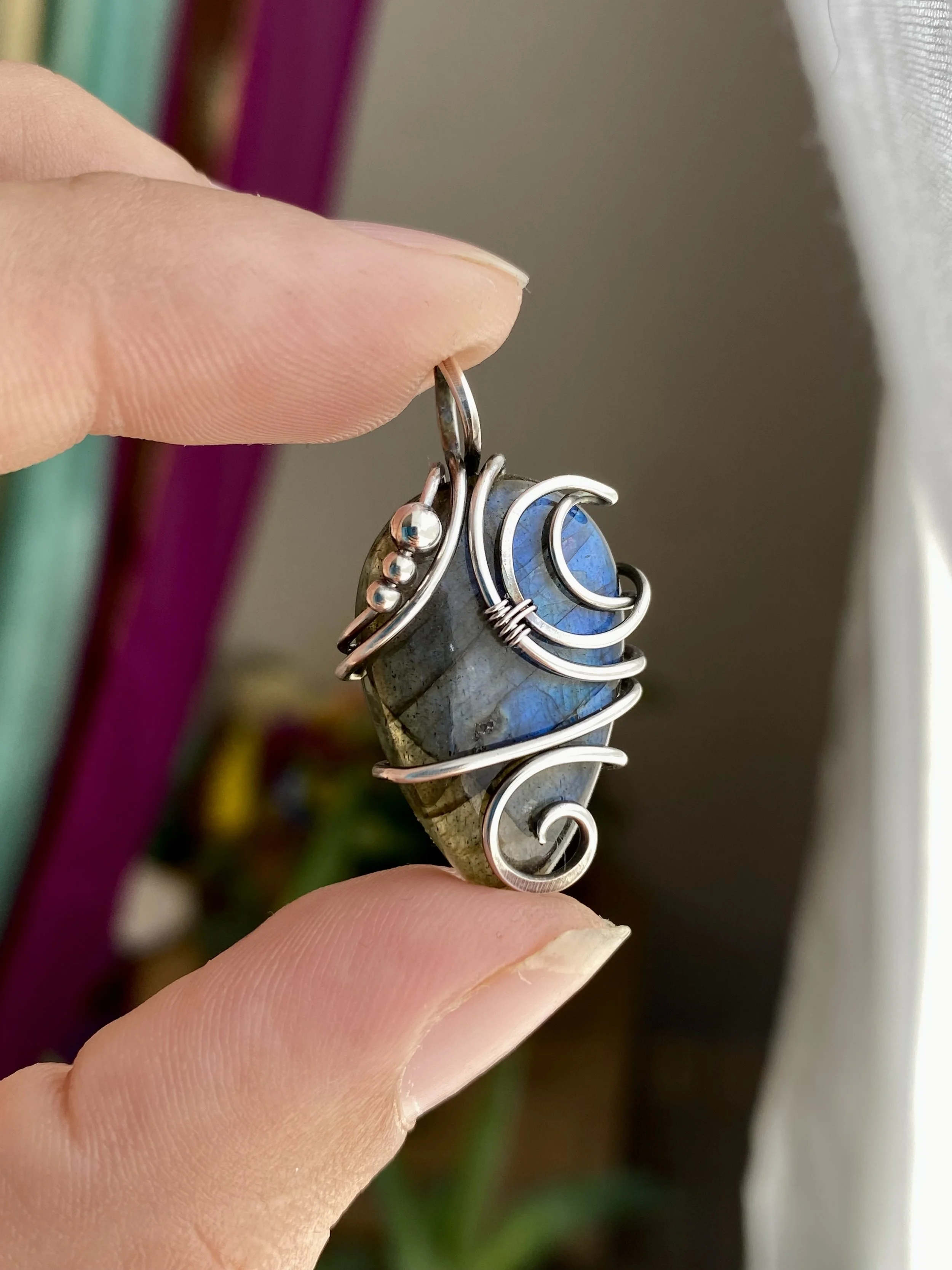 Celestial Blue Labradorite Necklace