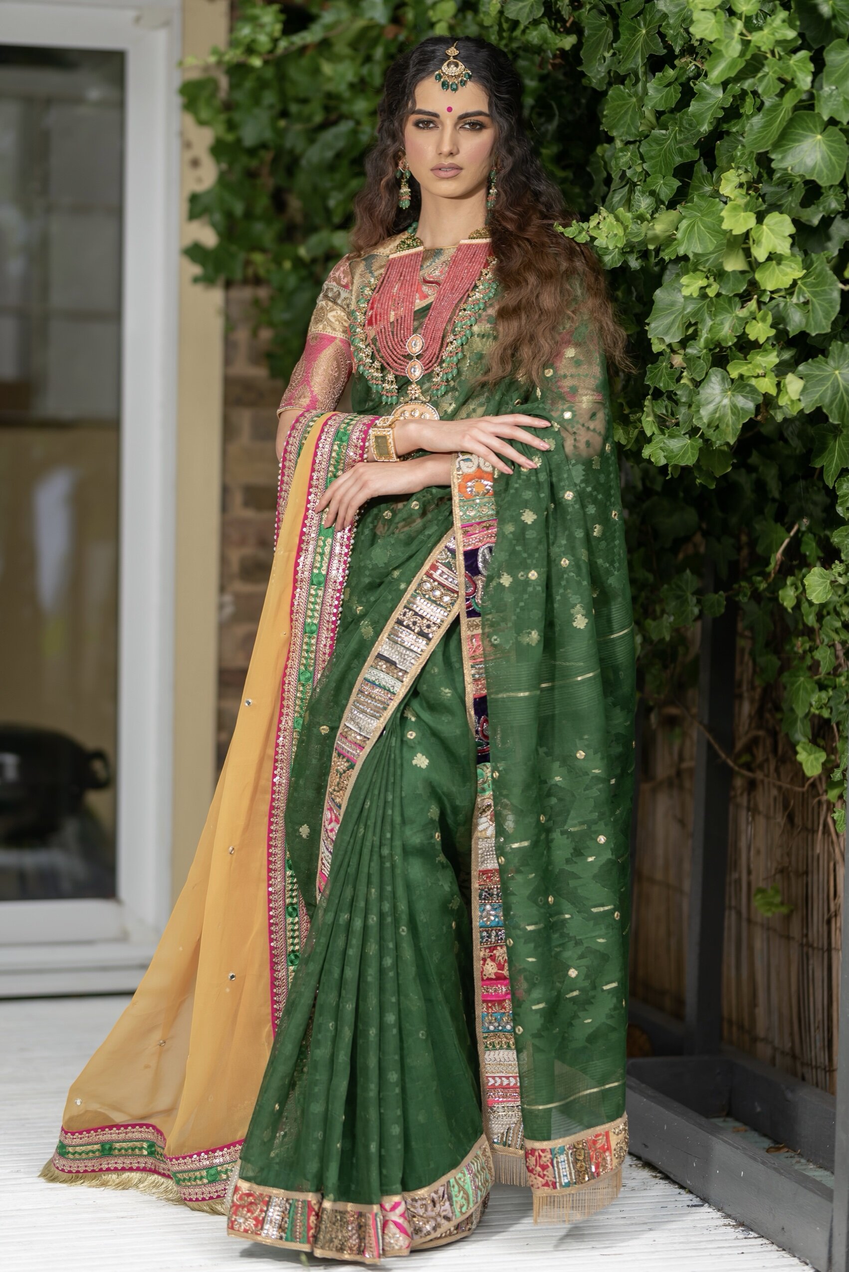 Pure Bengal Cotton Silk Jamdani Weaving saree With Blouse. – thecotlin