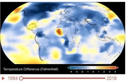 Animation: NASA Global Time Series of Temperature Change