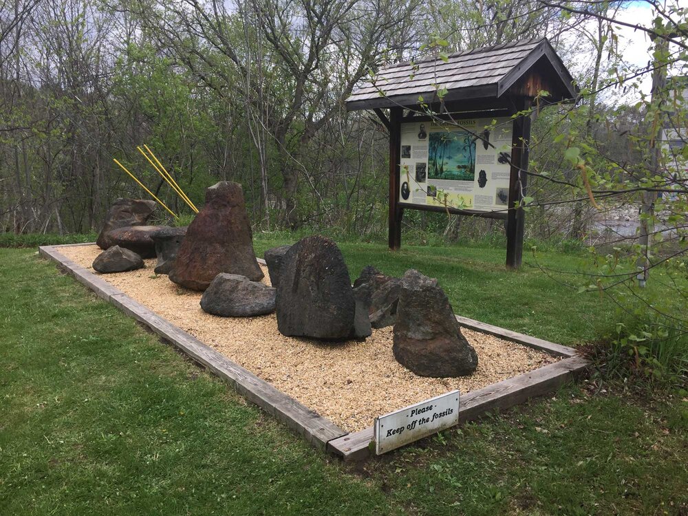 Outdoor fossil display, Gilboa