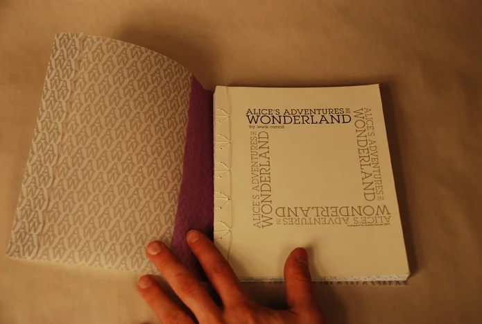 First version had a printed vellum cover