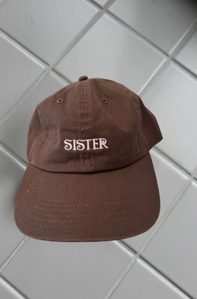 Sister Logo Cap in Chocolate