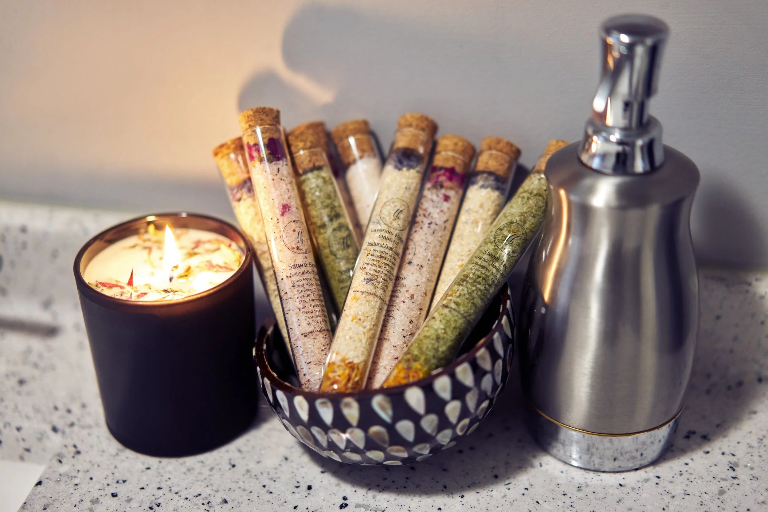 Lovelace Natural Organic Bath Salt Tubes