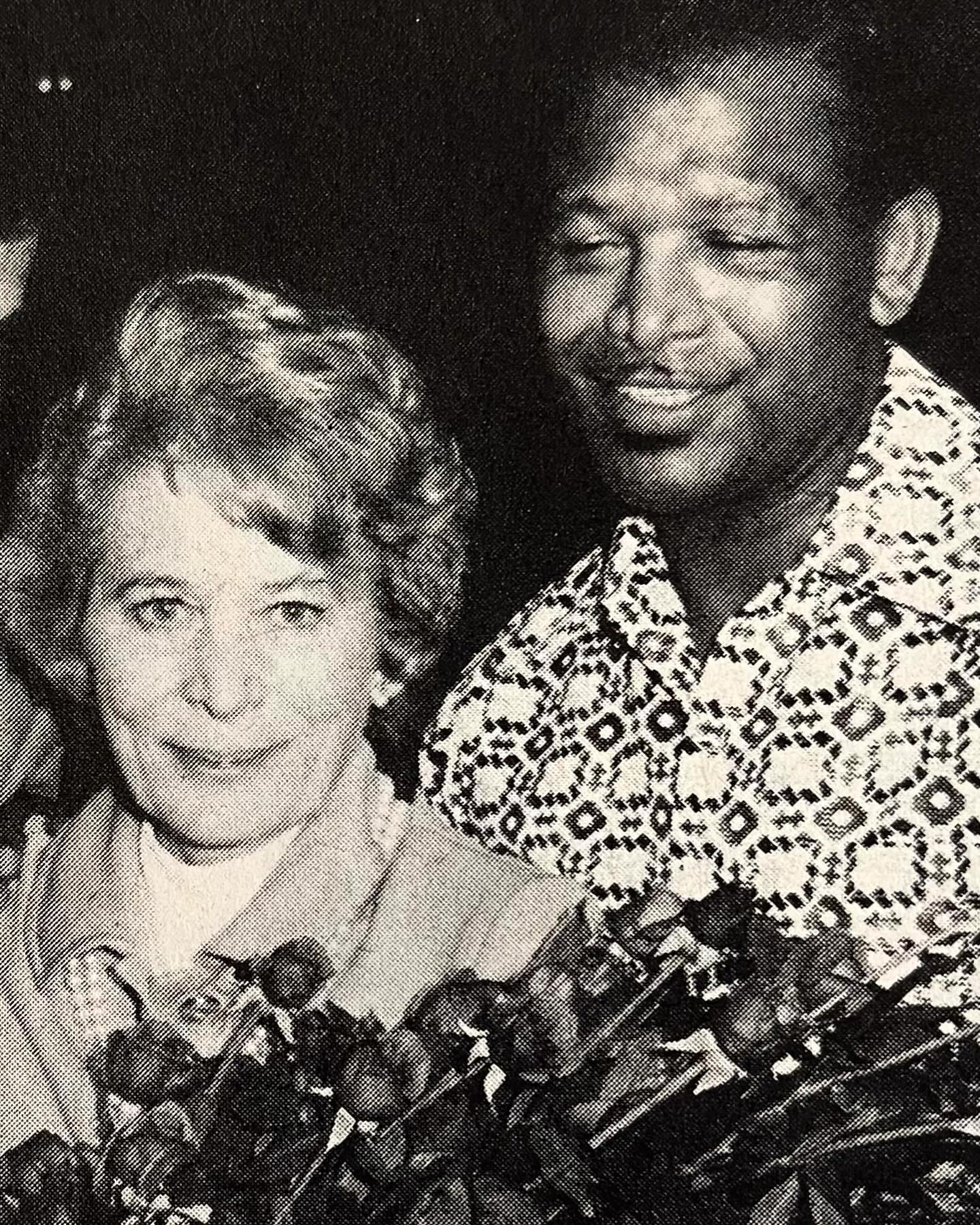 Olympic Auditorium promoter Aileen Eaton with all-time boxing great Sugar Ray Robinson. She promoted one of Robinson&rsquo;s world championship fights vs. Gene Fullmer at the now demolished LA Sports Arena. #18thandgrand #boxing #lahistory #boxinghis