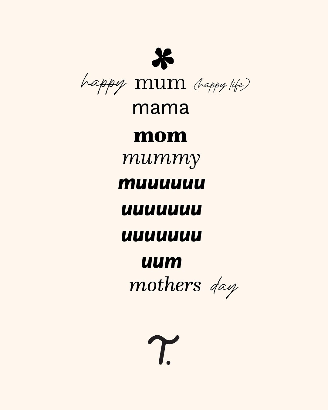Happy mamas day to all the mamas out there. What a wild ride it is! 💕 May your coffee (in bed 🤞🏼) be as strong as your kids. 

Ps. The millennial in me couldn&rsquo;t not with this song