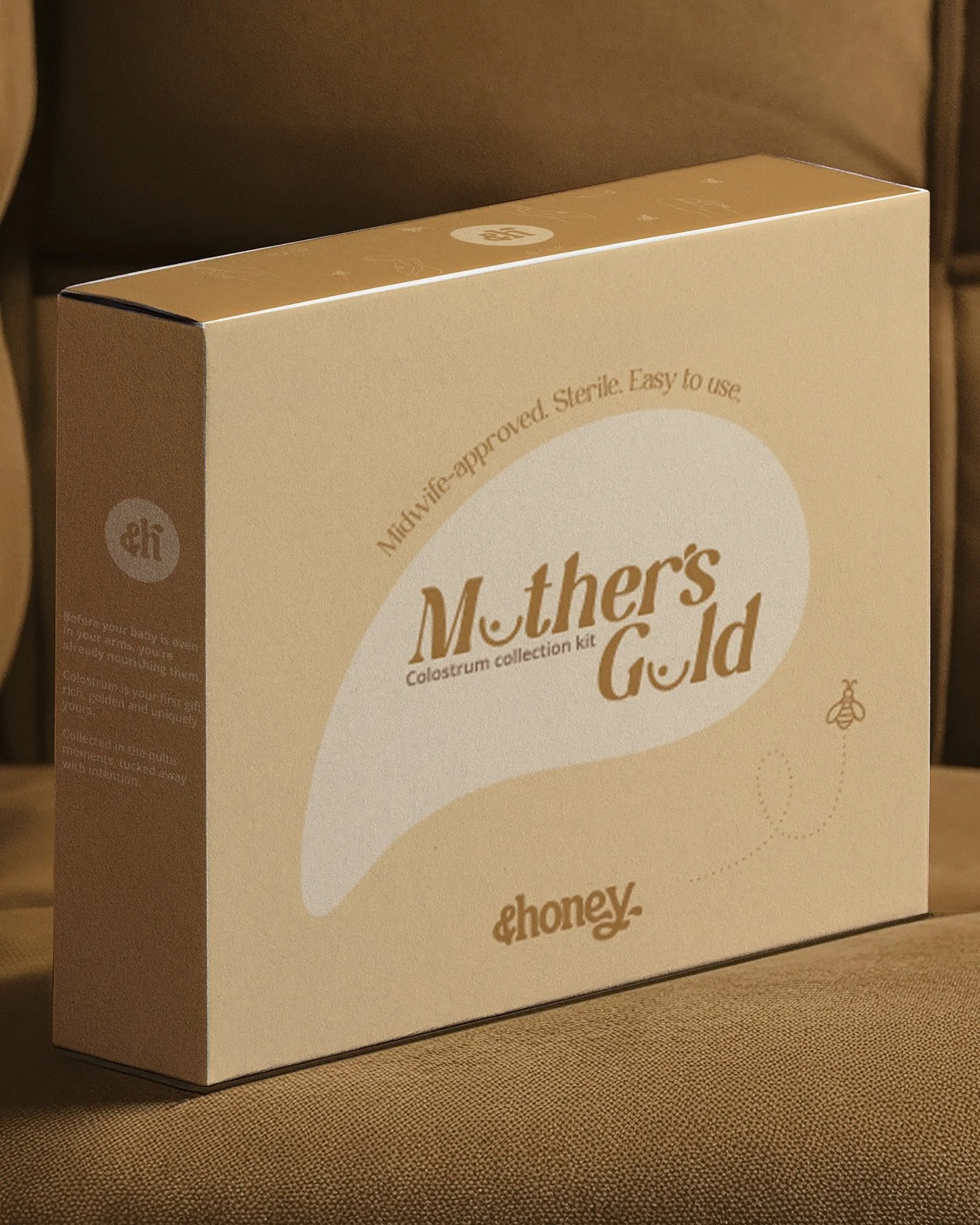 Packaging design for the lovely gals at @andhoney.store for their Mothers Gold Colostrum collection kits. Flat vs 3D. Such a pleasure to work on this project for this beautiful business🍯🐝🤱🤰🏻