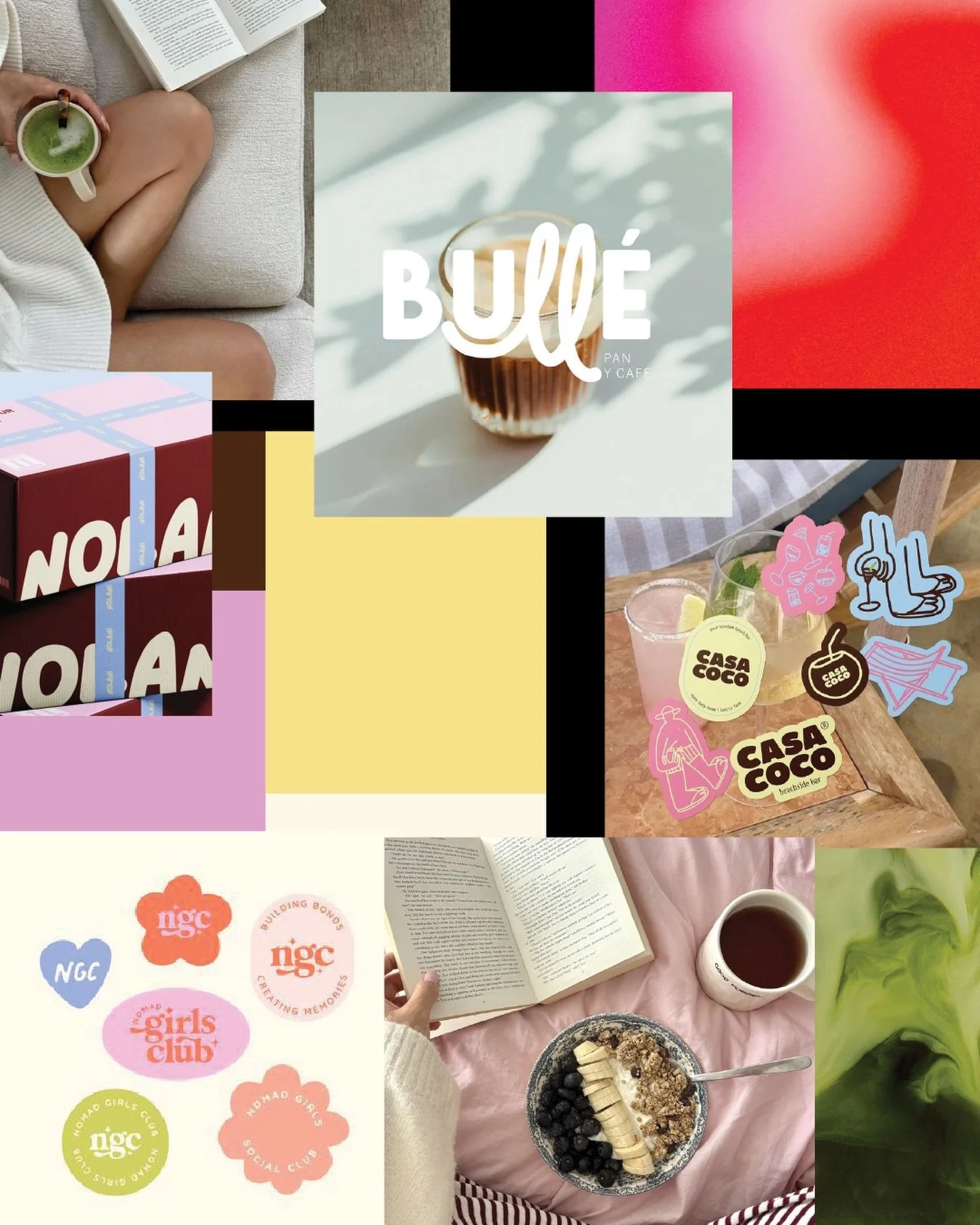 New brand loading&hellip; moodboard inspo because of course I can&rsquo;t share yet 😉