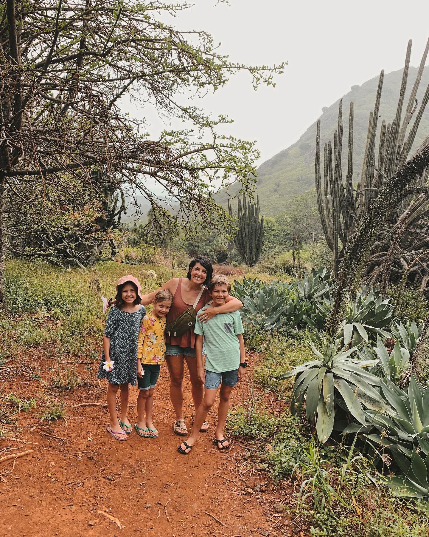 I&rsquo;ve wanted to visit Koko Crater Botanical Garden for years, and for some reason, it just didn&rsquo;t happen- until today! 🌵The place was practically empty, and the rain kept us nice and chilly while we explored. So many wild and wonderful pl