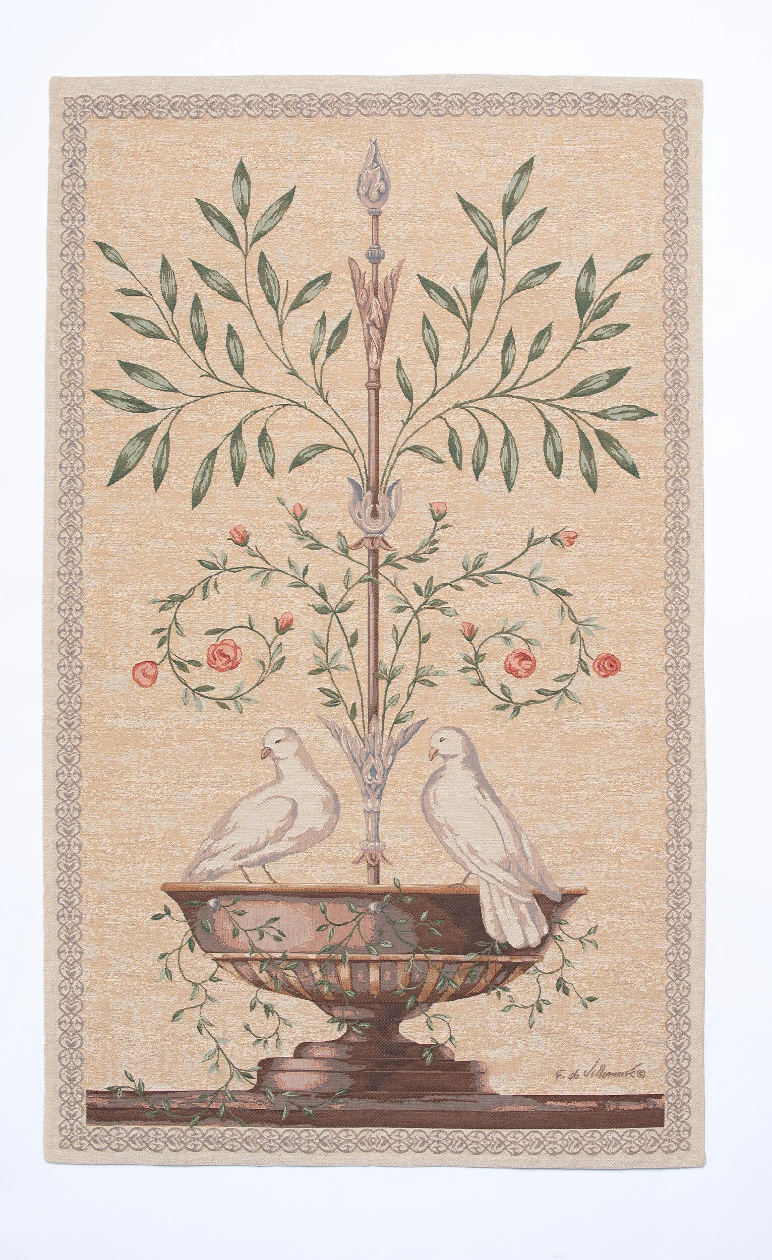 Fountain Doves I Tapestry