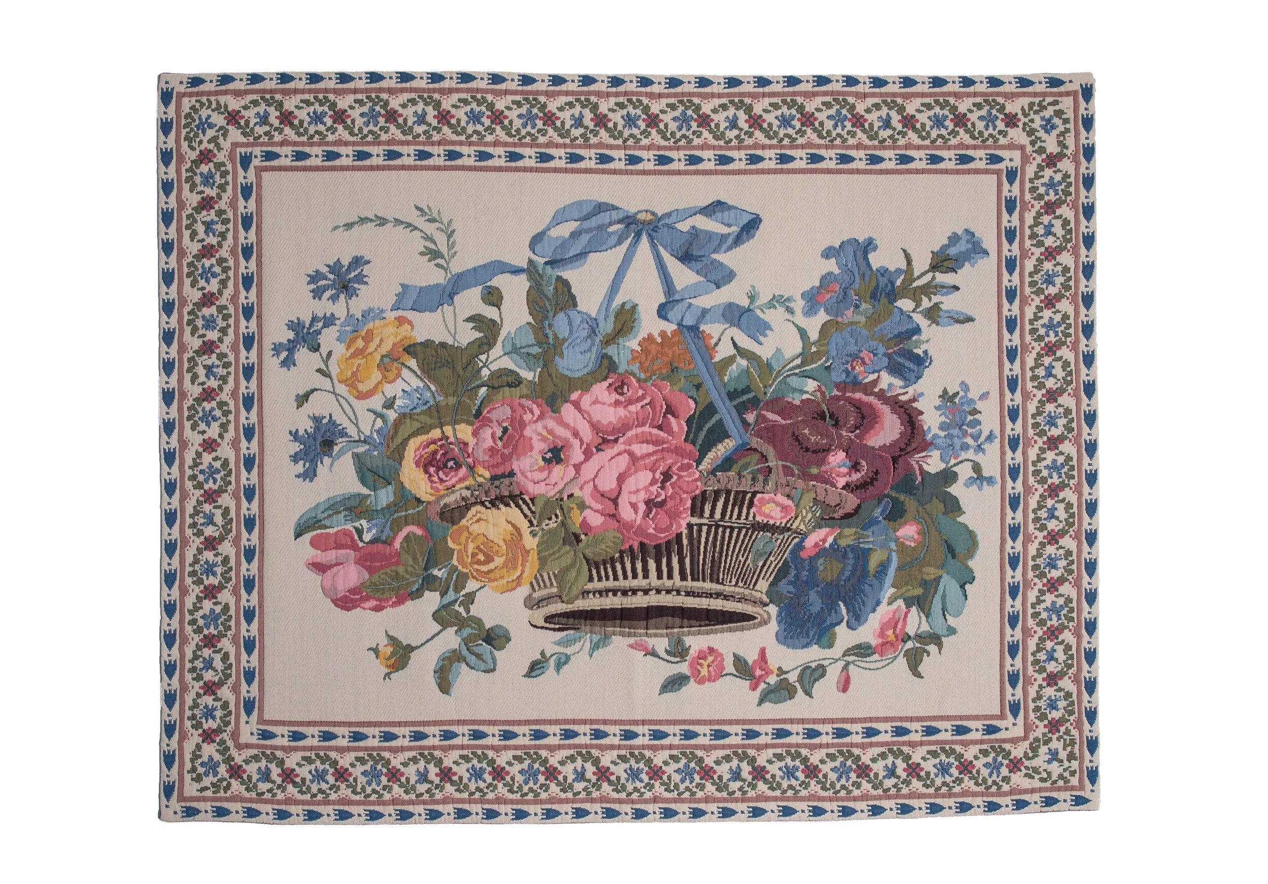Hanging Flower Basket Tapestry