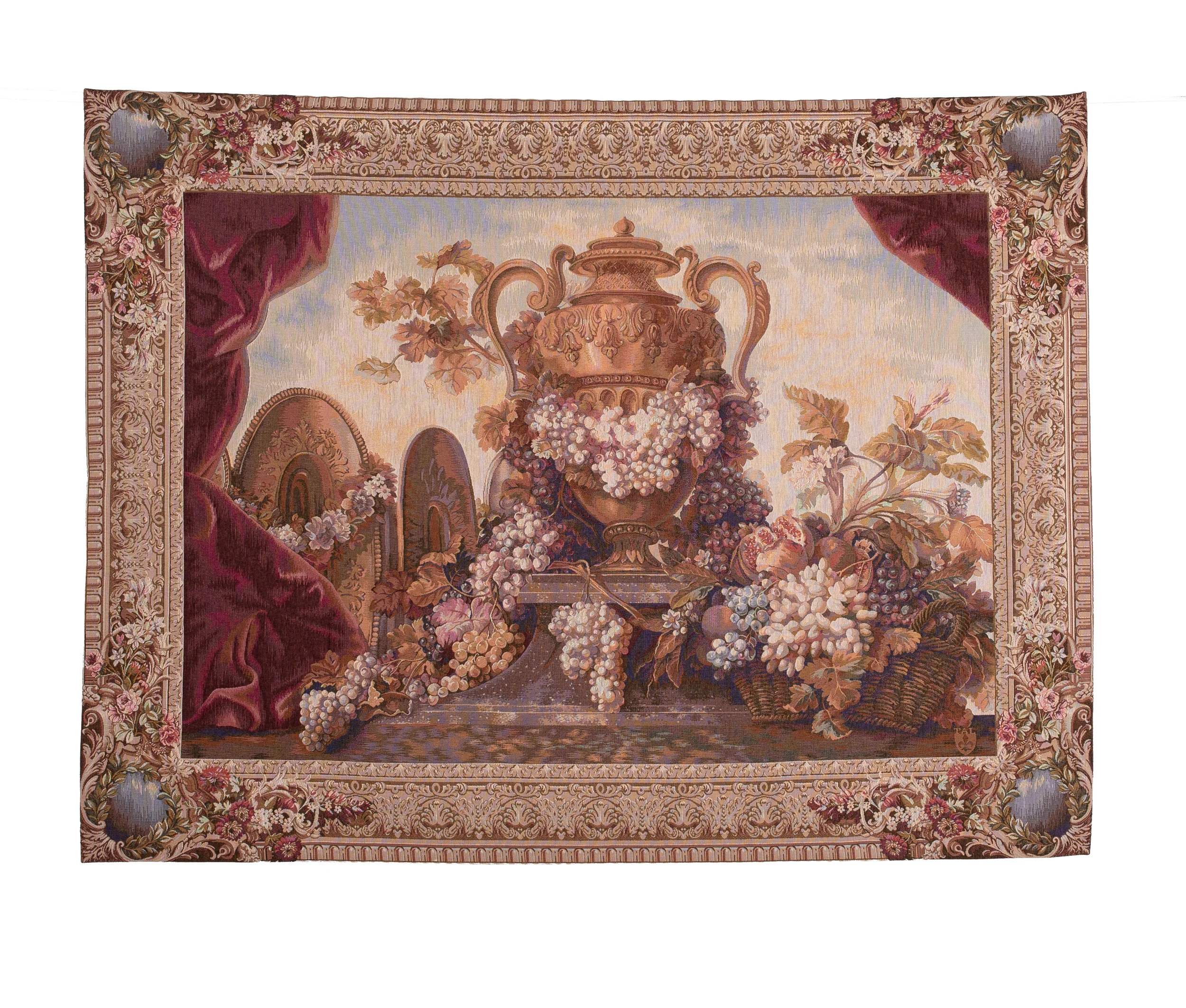 Urn with Grapes Tapestry