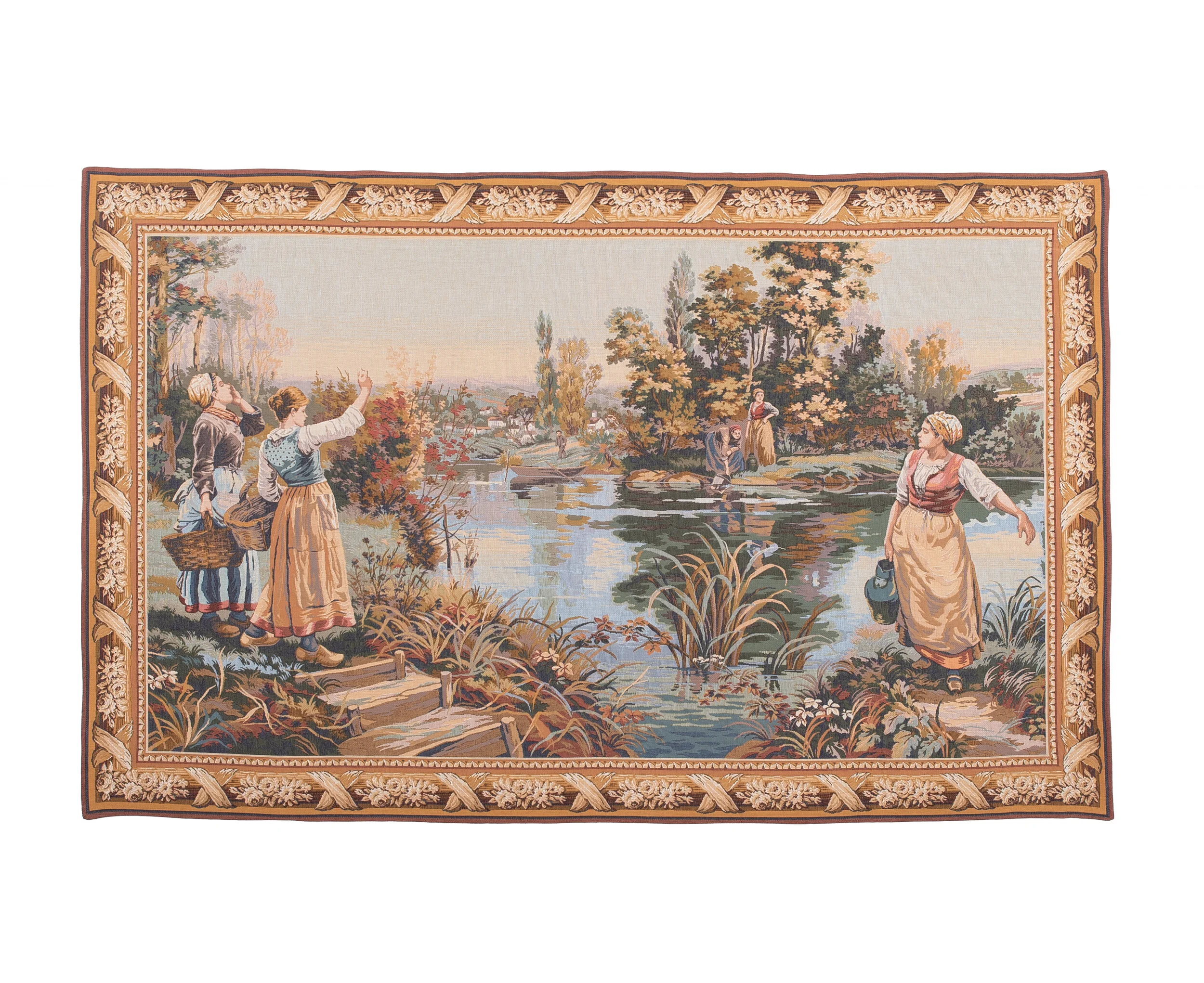River Scene Tapestry