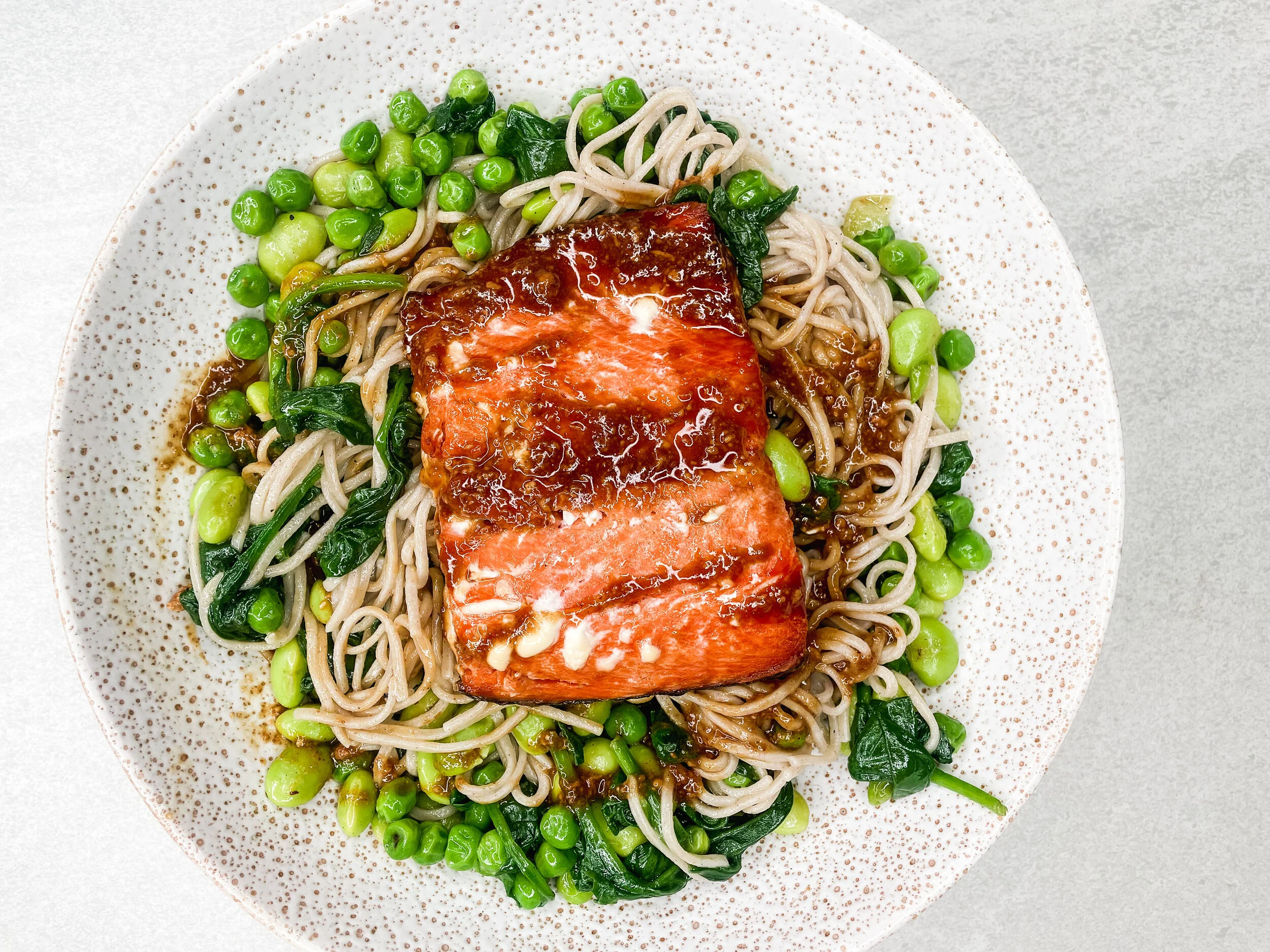Salmon Soba Noodle Bowl